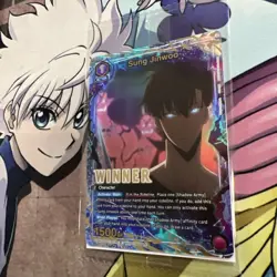 Sung Jinwoo WINNER PROMO UEPR/SLG-1-019 Solo Leveling Union Arena English Sealed - Image 4