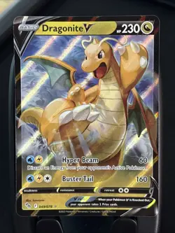 Pokemon TCG Dragonite v Full Art Holo Ultra Rare Card 049/078 Mint Condition - Image 1