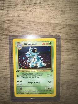 Nidoqueen Pokemon 1999 Holo 1st Edition Jungle Vintage Card - Image 1