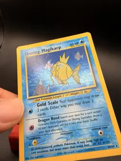 Pokemon TCG Shining Magikarp Neo Revelation Holo Card 66/64 MP - Image 2