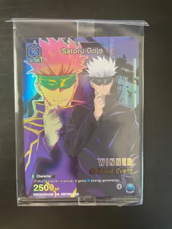 Union Arena Release Event Winner Card Foil Satoru Gojo UEPR/JJK-1-045 Sealed - Image 1