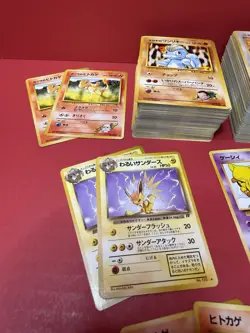 1998 Nintendo Pokemon Pocketmasters Japanese Bulk Collection Near 400 Cards NM - Image 2