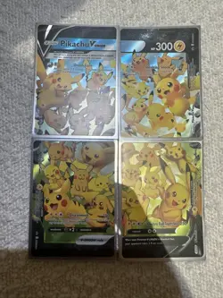 Pikachu V-UNION 4-Card Holo Promo Set SWSH139-142 English 2021 - Image 1