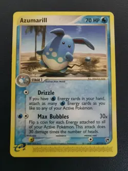 Pokemon Card Azumarill 30/100 EX Sandstorm Uncommon - Image 1
