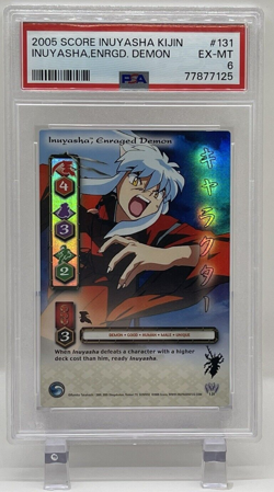 Inuyasha Enraged Demon 2005 Score PSA 6 #131 Kijin Ultra Rare Card TCG - Image 1