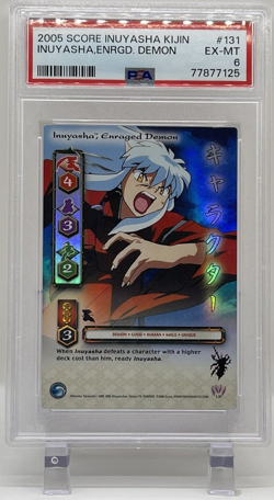 Inuyasha Enraged Demon 2005 Score PSA 6 #131 Kijin Ultra Rare Card TCG - Image 2
