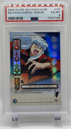 Inuyasha Enraged Demon 2005 Score PSA 6 #131 Kijin Ultra Rare Card TCG - Image 4