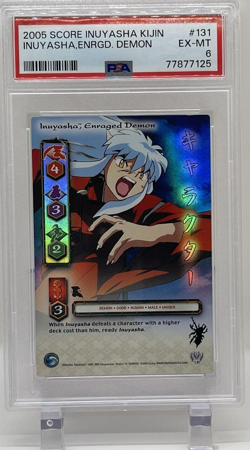 Inuyasha Enraged Demon 2005 Score PSA 6 #131 Kijin Ultra Rare Card TCG - Image 5