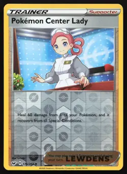 Pokemon Center Lady - 176/202 - Reverse Holo - Sword & Shield - Pokemon Card - Image 1