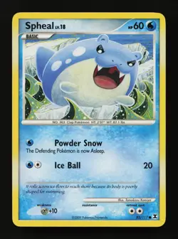 Spheal 82/111 Tomokazu Komiya Common Rising Rivals Pokemon Cards - Image 1