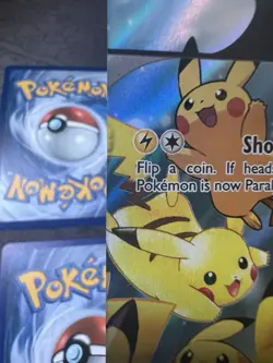 Pikachu V-Union Set of 4 SWSH:Promo Cards Holo Pokemon Played/Damaged - Image 4