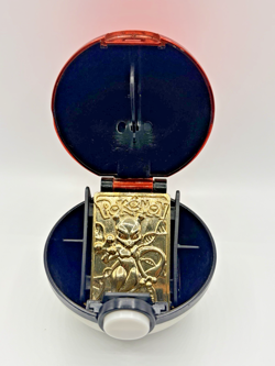 1999 Burger King Mewtwo Pokemon 23K Gold Plated Card With Pokeball Stand - Image 1