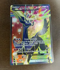 Pokemon TCG Xerneas-Ex Holo Full Art Ultra Rare Card XY 146/146 - Image 1