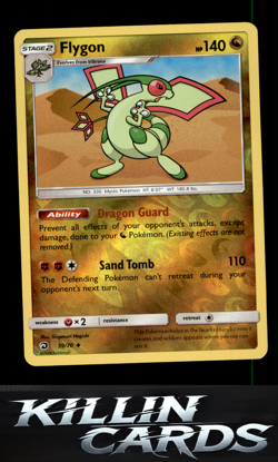 Reverse Holofoil Flygon 39/70 Pokemon Uncommon Dragon Majesty Card NM - Image 1