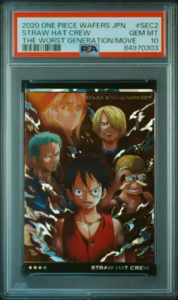 PSA10 No.5-SEC2 Nami Straw Hat Pirates One Piece Wafer Card BANDAI - Image 1