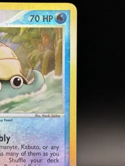 Omanyte Sandstorm 70/100 Reverse Holo Common Pokemon Card - Image 5