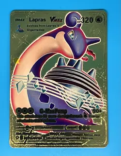 Lapras VMAX SV111/SV122 Gold Foil Pokemon Card - Image 1
