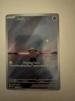 Pokemon TCG Cleffa Card 202/197 Obsidian Flames Illustration Rare - Image 1
