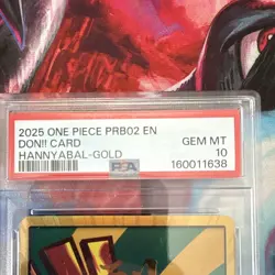 Bandai One Piece Hannyabal Gold Foil Don!! PRB02 EN 2025 PSA 10 - Image 2