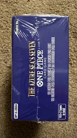 One Piece TCG English OP14-EB04 The Azure Sea's Seven Booster Box Sealed - Image 2