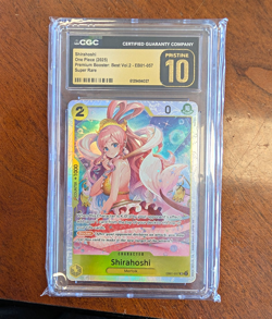 Bandai CGC Pristine 10 Shirahoshi EB01-057 Super Rare Foil 2025 - Image 1