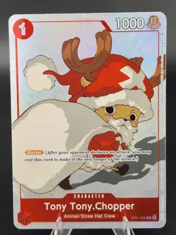 Bandai One Piece Tony Tony Chopper Santa St01-006 EN Foil Alt Art Super Rare NM - Image 1