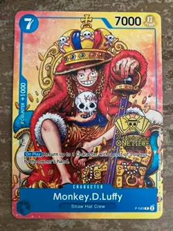 Monkey D Luffy P-043 2nd Anniversary Stamped Promo LP One Piece TCG OPTCG - Image 1