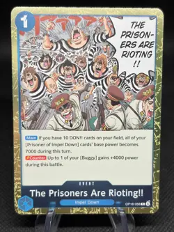 The Prisoners Are Rioting!! OP16-058 NM One Piece CCG The Time of Battle OP16 - Image 1