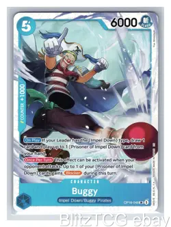 Buggy (048) OP16 OP16-048 The Time of Battle One Piece Super Rare Foil NM/M - Image 1