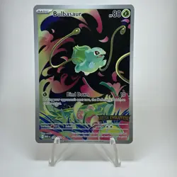 Bulbasaur 133/132 Mega Evolution Illustration Rare Stamped NM Pokemon TCG Card - Image 1