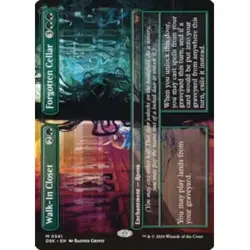 WALK-IN CLOSET (BORDERLESS) Duskmourn: House Of Horror DSK Magic MTG MINT CARD - Image 1