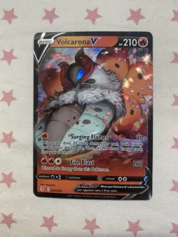 Volcarona V 021/203 Evolving Skies Holo Rare Pokemon TCG Card - Image 1