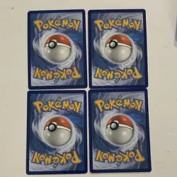 Asako Ito Pokemon Lot of 4 Cards Castform Zubat Cottonee Gible - Image 2