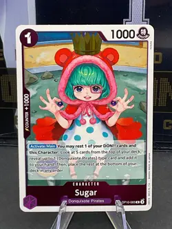 Sugar OP10-065 (R) Rare Foil Royal Blood One Piece Card Game - Image 1