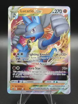 Lucario VSTAR SWSH214 SWSH: Sword & Shield Promo Cards Holo Pokemon - NM - Image 1