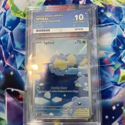 Pokemon TCG Spheal 199/191 Illustration Rare, Surging Sparks In Ace Gem Mint 10 - Image 1