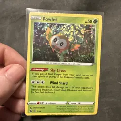 Rowlet 002/015 McDonald's 2022 Holo Basic Promo 50 HP Pokemon TCG - Image 1