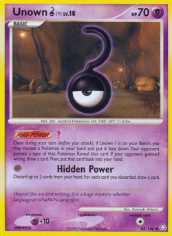 Unown [U] 82/146 Legends Awakened Pokemon Lightly Played - Image 3