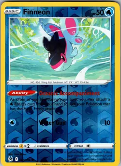 Finneon 040/196 Common Lost Origin Pokemon Reverse Holo Near Mint - Image 1