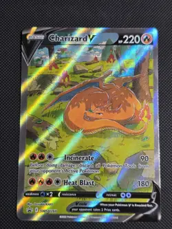 Pokemon TCG Charizard V Swsh260 Black Star Promo Sword & Shield Lightly Played - Image 1