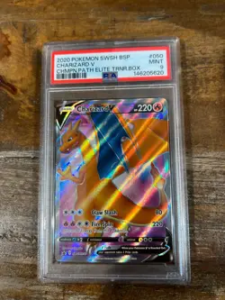 Pokemon 2020 Champions Path Elite Trainer Box CHARIZARD V Promo #050 PSA 9 - Image 1