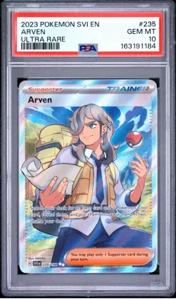 Pokemon ARVEN Trainer Scarlet & Violet English #235 ~ PSA 10 - Image 3