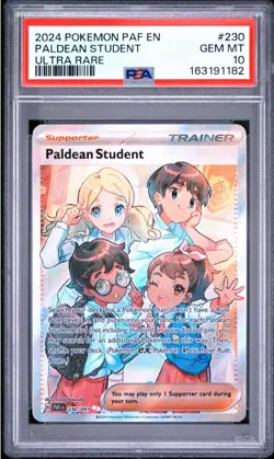 Pokemon Scarlet & Violet PALDEAN STUDENT Paldean Fates Full Art #230 ~ PSA 10 - Image 1