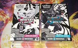 Pokemon Scarlet & Violet White Flare / Black Bolt Booster Bundle Sealed - Image 1