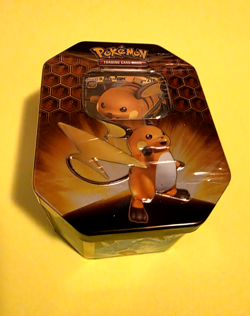 Pokemon TCG: Sun & Moon Hidden Fates Raichu GX Tin - Factory Sealed - English - Image 1