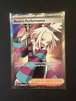 Pokemon TCG Roxie’s Performance Full Art Trainer Chaos Rising 112/086 - Image 1