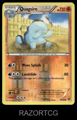QUAGSIRE 39/98 C ANCIENT ORIGINS POKEMON REVERSE HOLO LP - Image 1