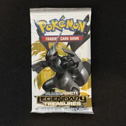 Pokemon Black and White Legendary Treasures Booster Pack Sealed Zekrom Art - Image 1