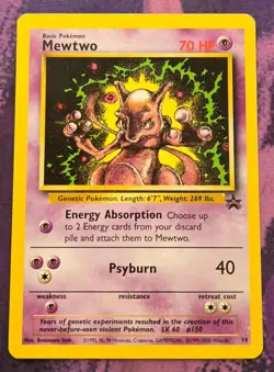 Pokemon: WOTC Promo: Mewtwo (14): Heavily Played Condition - Image 1