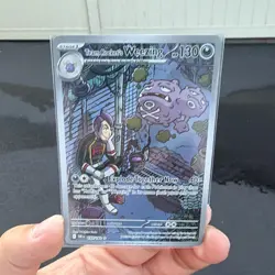 Team Rocket's Weezing 130 HP Team Rocket Holo Rare Full Art Pokemon TCG English - Image 1